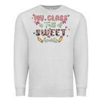 Dove Grey my class is full of sweet hearts Premium Sweatshirt - MaliasSmallBusiness