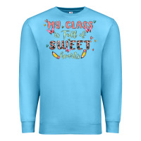 Ocean Blue my class is full of sweet hearts Premium Sweatshirt - MaliasSmallBusiness