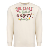 Sandshell my class is full of sweet hearts Premium Sweatshirt - MaliasSmallBusiness