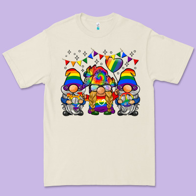 Lgbtq Gnome Premium Tee Designed By Barkaloodesign
