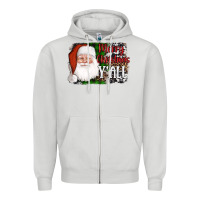 Dove Grey santa merry christmas y'all Zipper Hoodie - AdoDesignShop