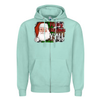 Seafoam santa merry christmas y'all Zipper Hoodie - AdoDesignShop