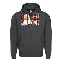 Smoke santa merry christmas y'all Zipper Hoodie - AdoDesignShop