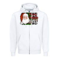 Santa Merry Christmas Y'all Zipper Hoodie | Teevron