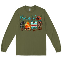 Army Green born to camp Long Sleeve Tee - JahusDesignShop