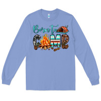 Colony Blue born to camp Long Sleeve Tee - JahusDesignShop