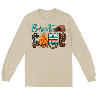 Mushroom born to camp Long Sleeve Tee - JahusDesignShop