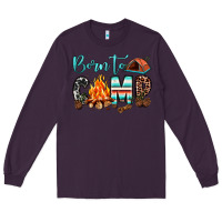 Plum born to camp Long Sleeve Tee - JahusDesignShop