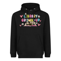 Black library grown up Heavyweight Hoodie - MaliasSmallBusiness
