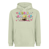 Matcha library grown up Heavyweight Hoodie - MaliasSmallBusiness