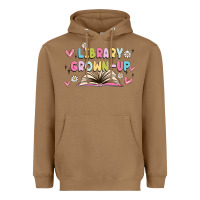 Toasted Coconut library grown up Heavyweight Hoodie - MaliasSmallBusiness