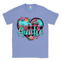 Colony Blue auntie leopard turquoise heart Classic Tee - JahusDesignShop