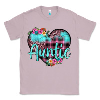 Lilac auntie leopard turquoise heart Classic Tee - JahusDesignShop