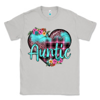 Moon Dust auntie leopard turquoise heart Classic Tee - JahusDesignShop