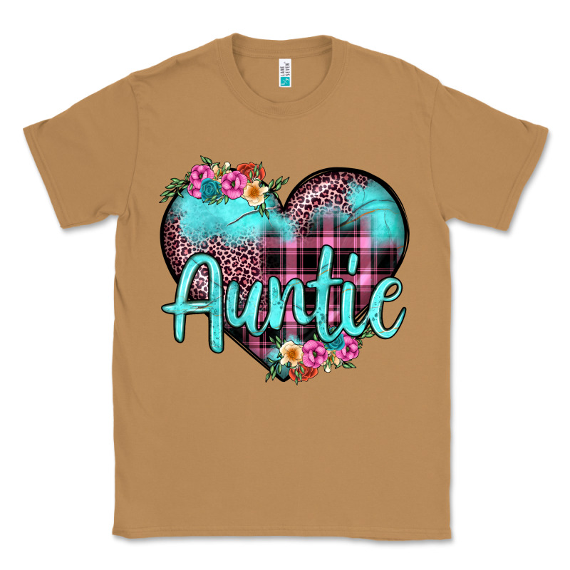 Auntie Leopard Turquoise Heart Classic Tee by JahusDesignShop | Teevron
