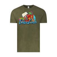 Vintage Olive a  teacher Vintage Tee - Zillion Design Studio