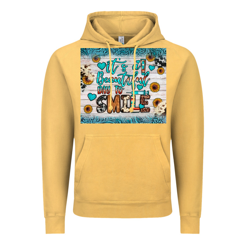 It’s A Beautiful Day To Smile Vintage Hoodie by JahusDesignShop | Teevron