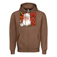Chestnut christmas ho ho ho santa clause Zipper Hoodie - AdoDesignShop