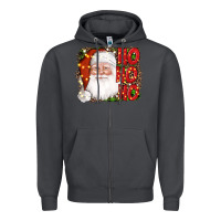 Smoke christmas ho ho ho santa clause Zipper Hoodie - AdoDesignShop