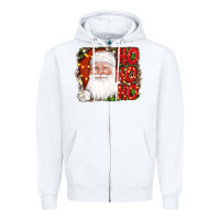White christmas ho ho ho santa clause Zipper Hoodie - AdoDesignShop
