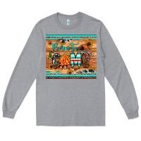 Heather Grey born to camp Long Sleeve Tee - JahusDesignShop