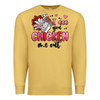 Antique Gold i see you chicken out Premium Sweatshirt - MaliasSmallBusiness
