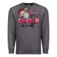 Charcoal Heather i see you chicken out Premium Sweatshirt - MaliasSmallBusiness