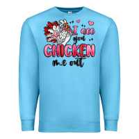 Ocean Blue i see you chicken out Premium Sweatshirt - MaliasSmallBusiness