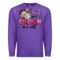 Purple i see you chicken out Premium Sweatshirt - MaliasSmallBusiness