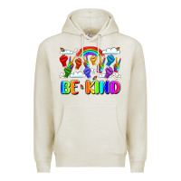 Oatmeal Heather name celebrate kindness and diversity Premium Hoodie - LillyAllenDesigns