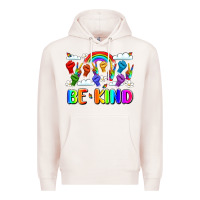 Pale Pink name celebrate kindness and diversity Premium Hoodie - LillyAllenDesigns