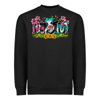 Black mom with cow Heavyweight Sweatshirt - Zillion Design Studio