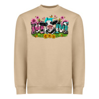 Mom With Cow Heavyweight Sweatshirt | Teevron