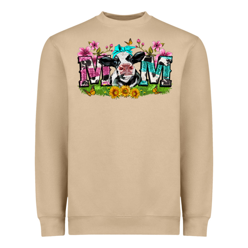 Mom With Cow Heavyweight Sweatshirt by Zillion Design Studio | Teevron