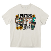 Cream i pretend coffee Heavy Core Tee - RacoonDesign