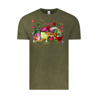 Vintage Olive mexican gnomes with coffee cups Vintage Tee - CTS Tumbler Store