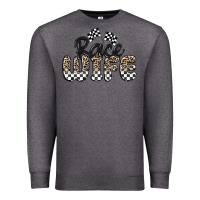 Charcoal Heather race wife Premium Sweatshirt - MaliasSmallBusiness