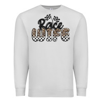 Dove Grey race wife Premium Sweatshirt - MaliasSmallBusiness