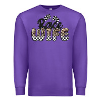 Purple race wife Premium Sweatshirt - MaliasSmallBusiness