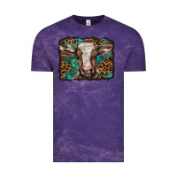 Cloud Purple Christmas background baby calf Vintage Tee - BarkalooDesign