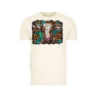 Christmas Background Baby Calf Vintage Tee | Teevron