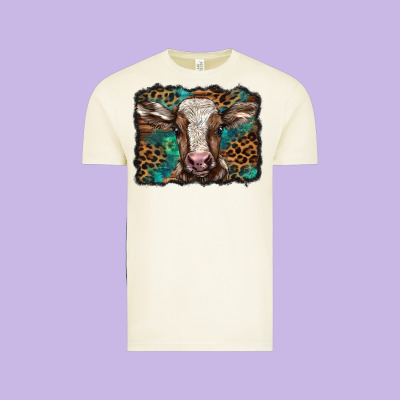 Christmas Background Baby Calf Vintage Tee Designed By Barkaloodesign