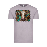Vintage Zinc Christmas background baby calf Vintage Tee - BarkalooDesign