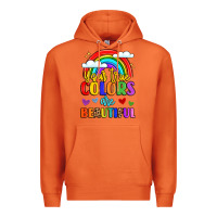 Carrot name vibrant positivity rainbow art Premium Hoodie - LillyAllenDesigns
