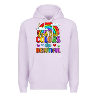Lilac name vibrant positivity rainbow art Premium Hoodie - LillyAllenDesigns