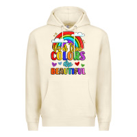 Sandshell name vibrant positivity rainbow art Premium Hoodie - LillyAllenDesigns