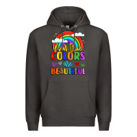Smoke name vibrant positivity rainbow art Premium Hoodie - LillyAllenDesigns