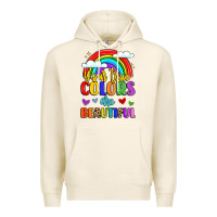 Tofu name vibrant positivity rainbow art Premium Hoodie - LillyAllenDesigns
