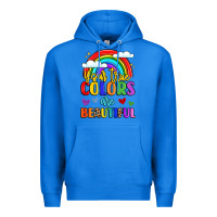 True Royal name vibrant positivity rainbow art Premium Hoodie - LillyAllenDesigns