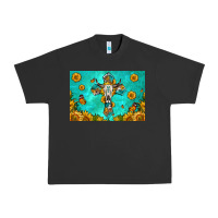 Pigment Black bull skull cross skinny metal can holder Urban Heavy Tee - HRA Design Shop